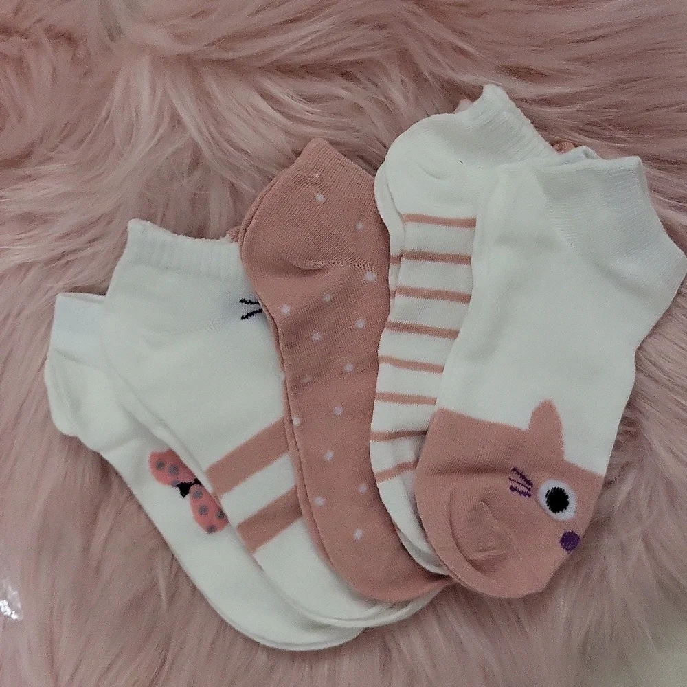 Brand New Cartoon CAT SOCK SET-5CT. - Picture 2 of 3